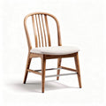 Wooden dining chair with upholstered seat and lightweight design 42 x 50 x 85cm
